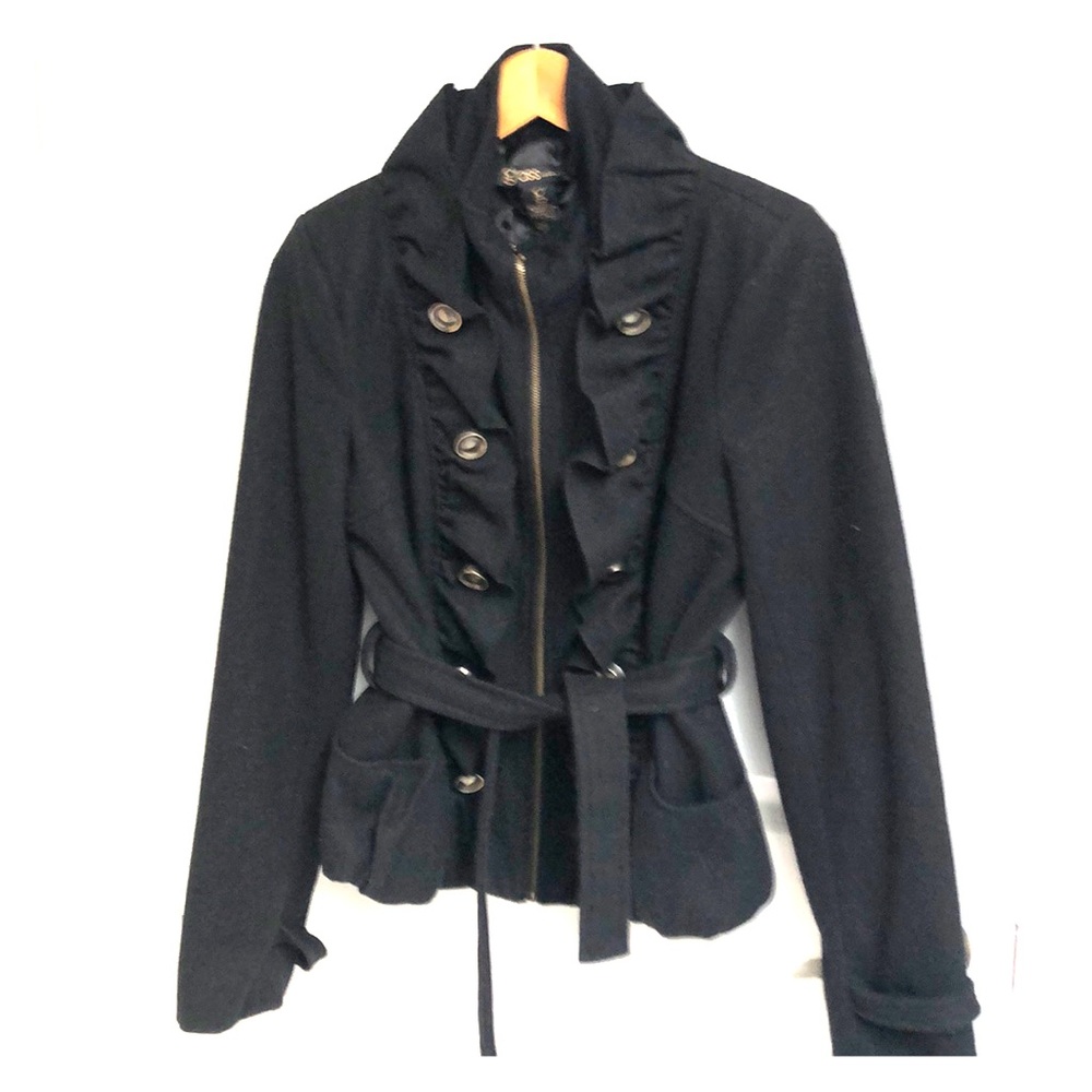 Grass collection military inspired wool jacket